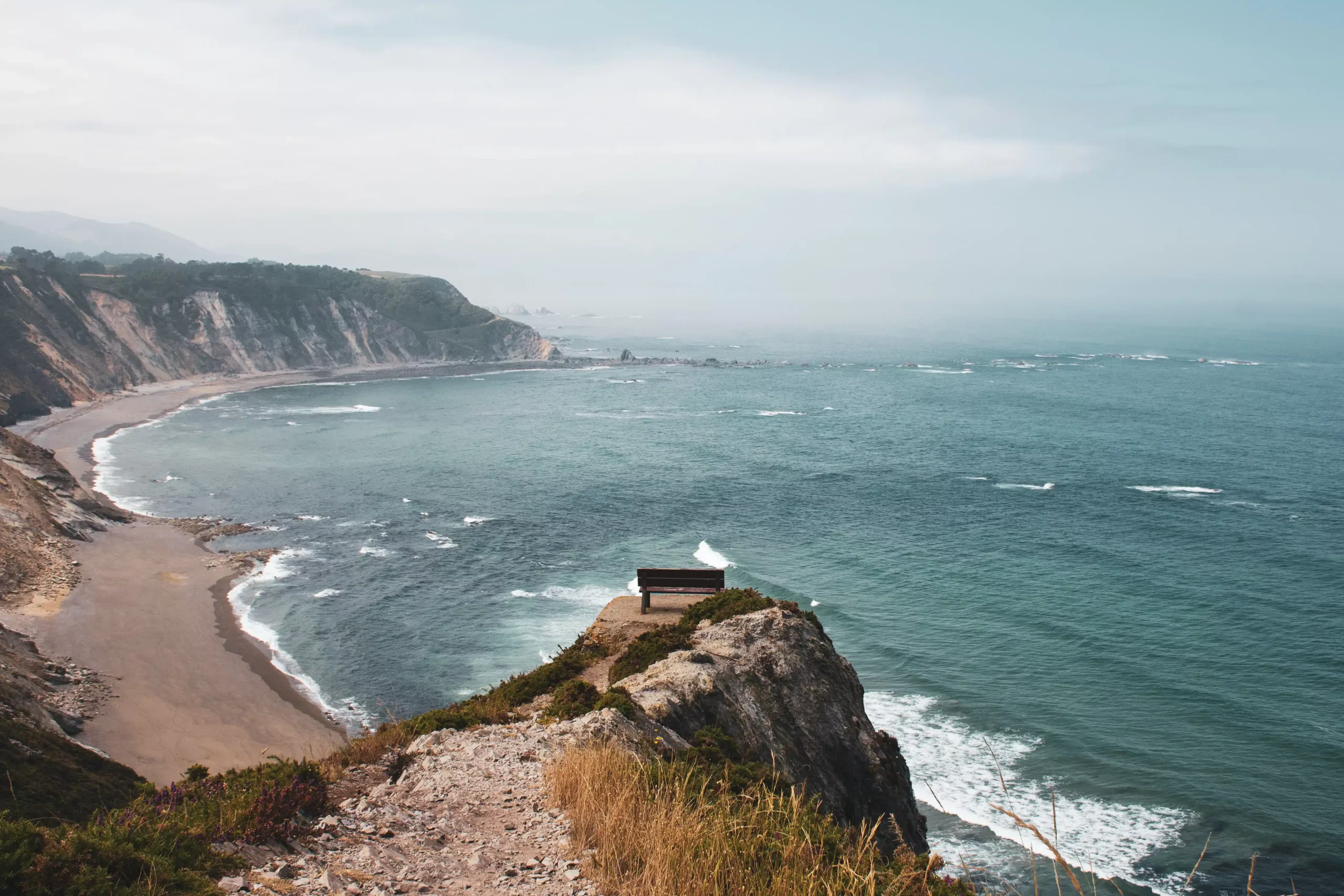 Playa de asturias vista general